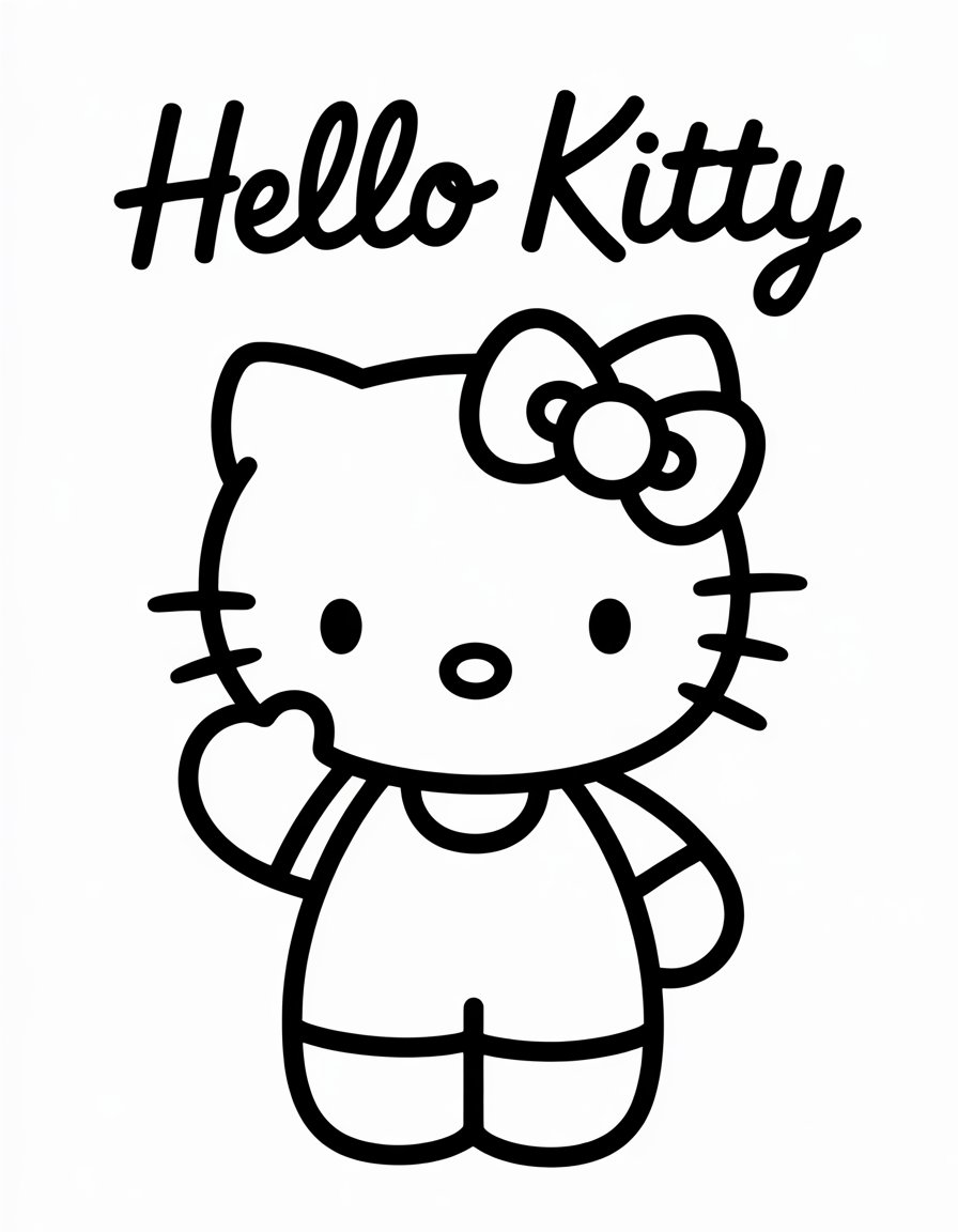 Hello Kitty Waving